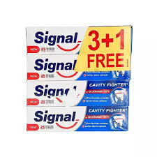 Signal Cavity Fighter Toothpaste 4 x 75 ml