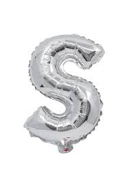 Silver Balloon Letter S No.3518