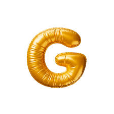 Party Decoration Gold Foil Balloon Letter G, 1piece