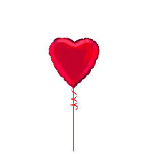 Red Heart Helium Balloon
