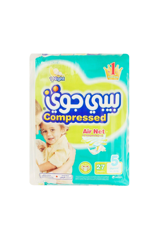 Baby Joy Junior Baby Diapers Size 5 (14 -25kg), 27 Pieces
