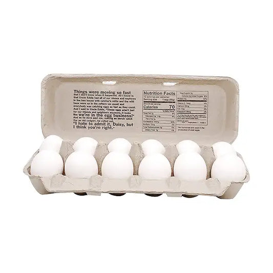 Al Mazraa Large White Eggs, 15 Pieces