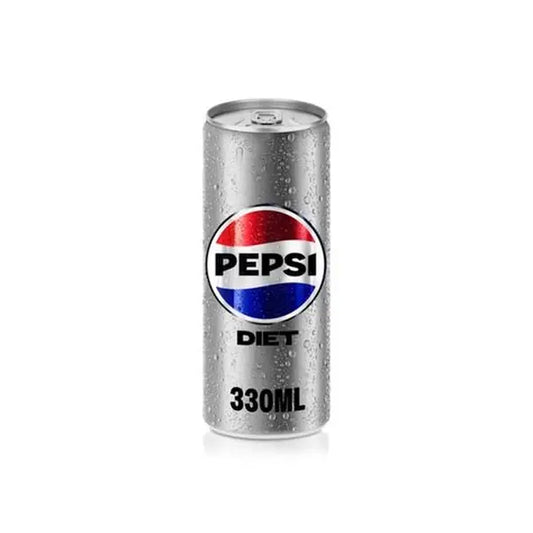 Pepsi Cola Diet Soft Drink Cans, 330ml