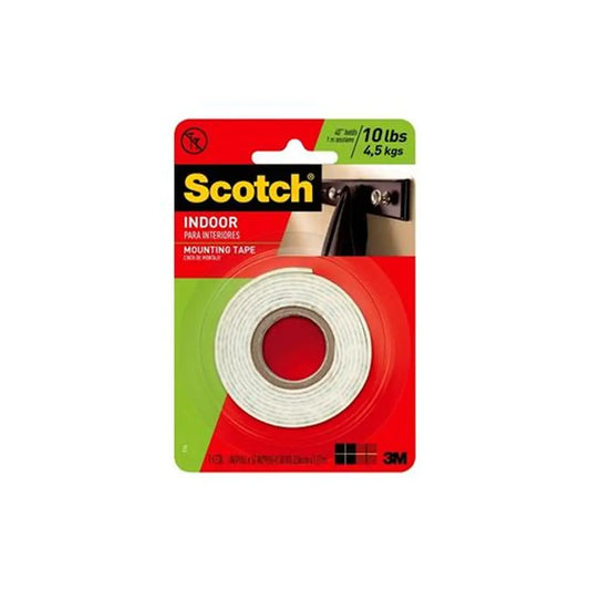 3M Scotch Indoor Mounting Tape, 2.5Cm X 3.2M