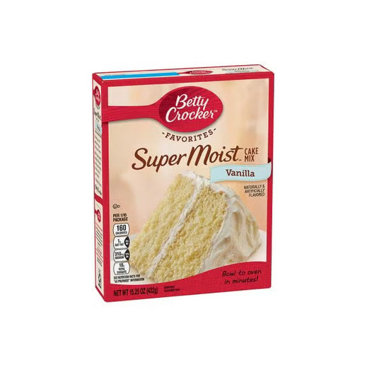 Betty Crocker Super Moist Vanilla Cake Mix, 2x510g