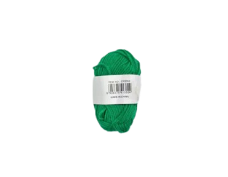 Dark green spool of woolen thread