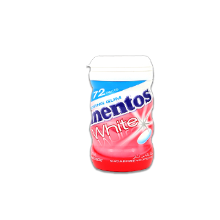 Mentos White Strawberry Sugar Free Gums, 72 Pieces