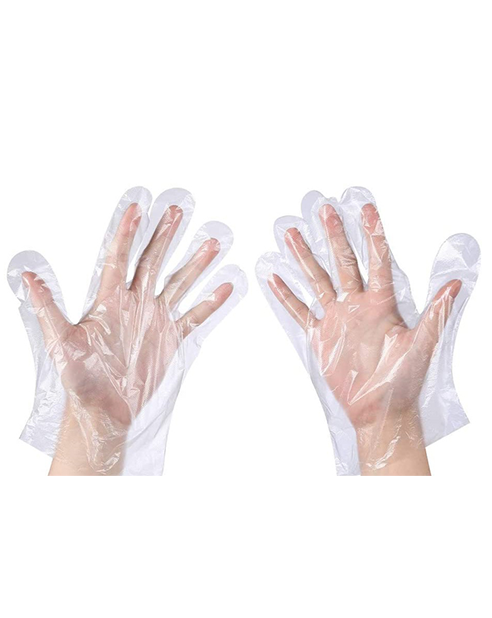 PE PLASTIC GLOVES LARGE 100'S