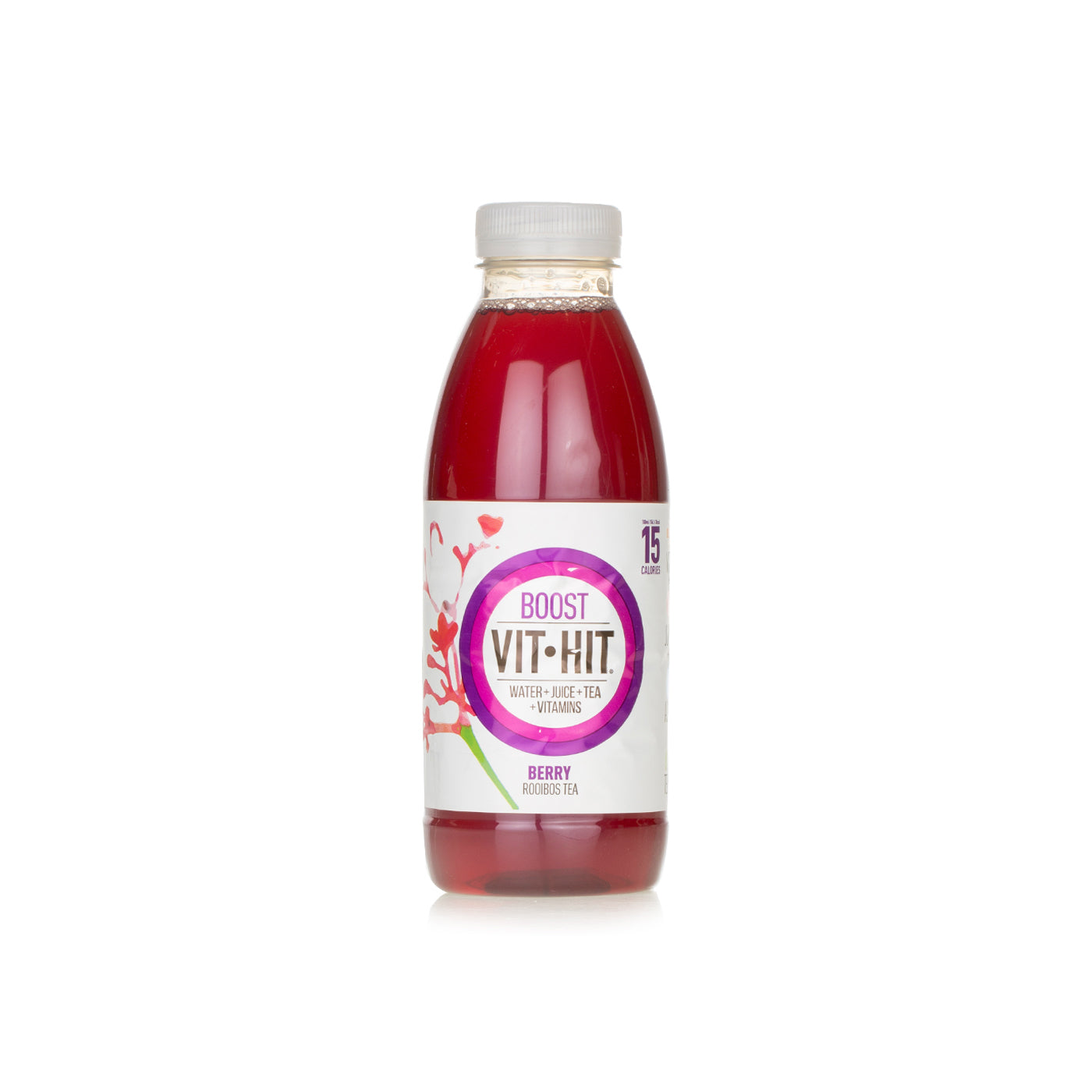 Vit-Hit Berry Boost Tea Juice Drink with Added Vitamins, 500ml
