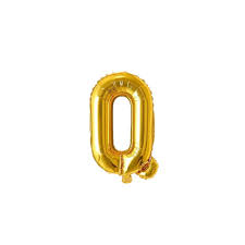 Party Decoration Gold Foil Balloon Letter Q, 1pieces