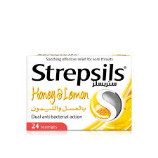 Strepsils Honey & Lemon Sore Throat Relief Lozenges, 24 Lozenges