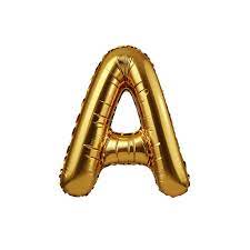 بالون هيليوم ذهبي - حرف A