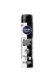 Nivea Men Black & White Spray Deodorant 72H, 150ml