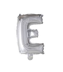 Silver Balloon Letter E No.3504