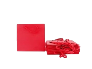 Mini Gift Bag - Red, 12 Pieces