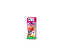 Lacnor Essentials UHT Strawberry Milk, 180ml/Aseptically packaged strawberry milk