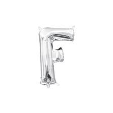 Silver Balloon Letter F No.3505