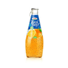 Pure Cool Basil Seed Drink Orange 290 Ml