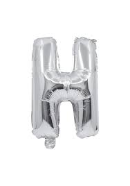 Silver Balloon Letter H No.3507