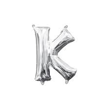 Silver Balloon Letter K No.3510