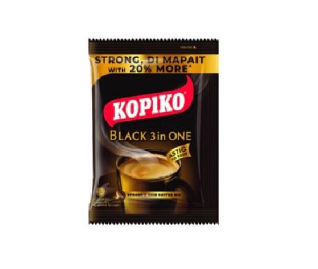 Kopiko Black Coffee 3 In 1, 25g