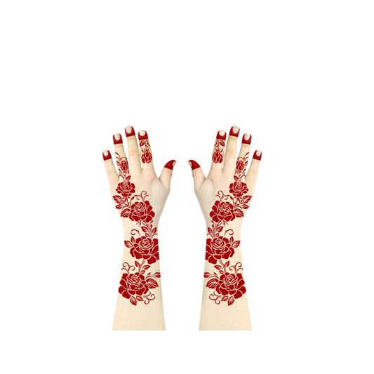 Alfan Henna Design Sticker Tattoo