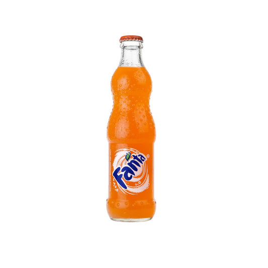 Fanta Orange Carbonated Soft Drink Glass Bottle, 250ml