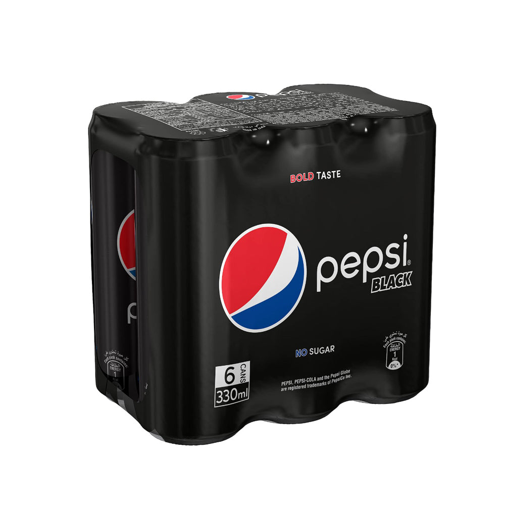 Pepsi Zero Sugar Soft Drink, 6x250ml