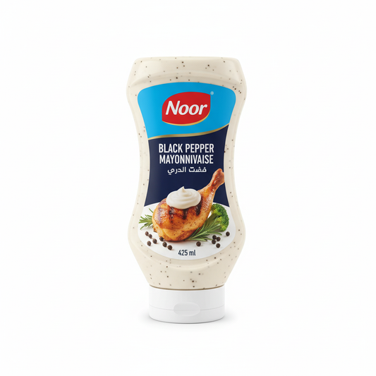 Noor Black Pepper Mayonnaise Squeezy Bottle, 425ml