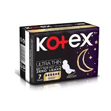 فوط كوتكس النسائية الليلية الرقيقة للغاية، 7 فوط