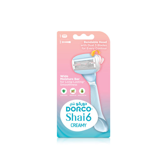 Dorco Shai 2 Women Disposable Razor, 6 Pieces