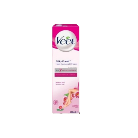 Veet Silky Fresh Moisturising Lotus Flower Extract Hair Removal Cream, 100g