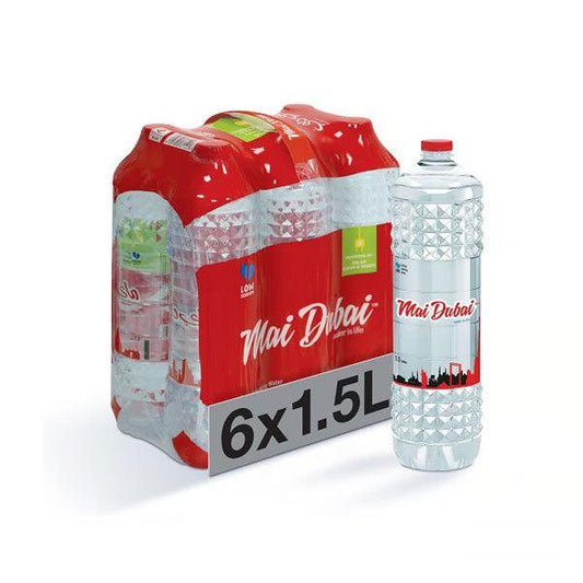Mai Dubai Bottled Drinking Water, 6x1.5L