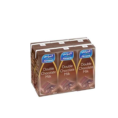 Almarai Double Chocolate Uht Milk, 6x200ml
