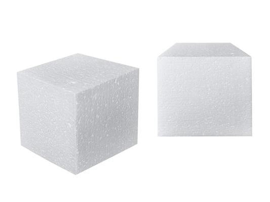 2 s (E120) white anthropomorphic foam for coloring, a cube of 6 cm