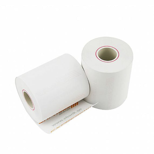 Super Deal 80mm Thermal Paper Rolls, 2 Pieces