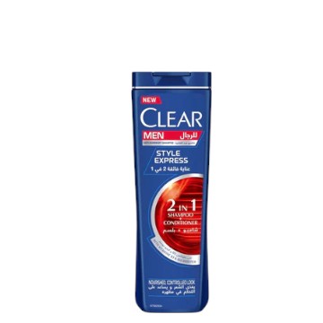 Clear Men's Anti-Dandruff 2 in 1 Style Express Shampoo & Conditioner, 400ml