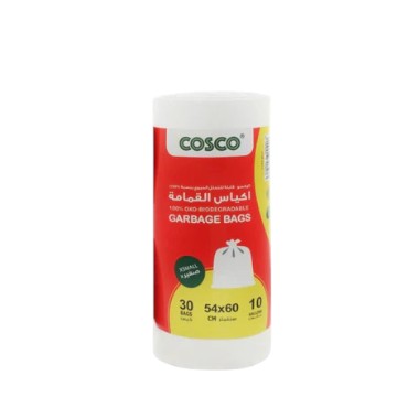 West Zone White 10 Gallon Garbage Bags (54X60Cm) 30 Per Pack
