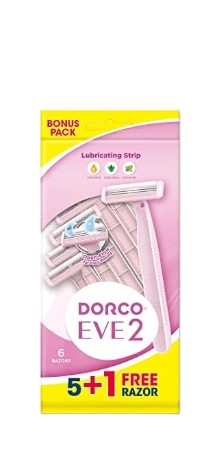 Dorco 2 For Lady 5+1Free Fixed Head Chromium Ceramic Coating