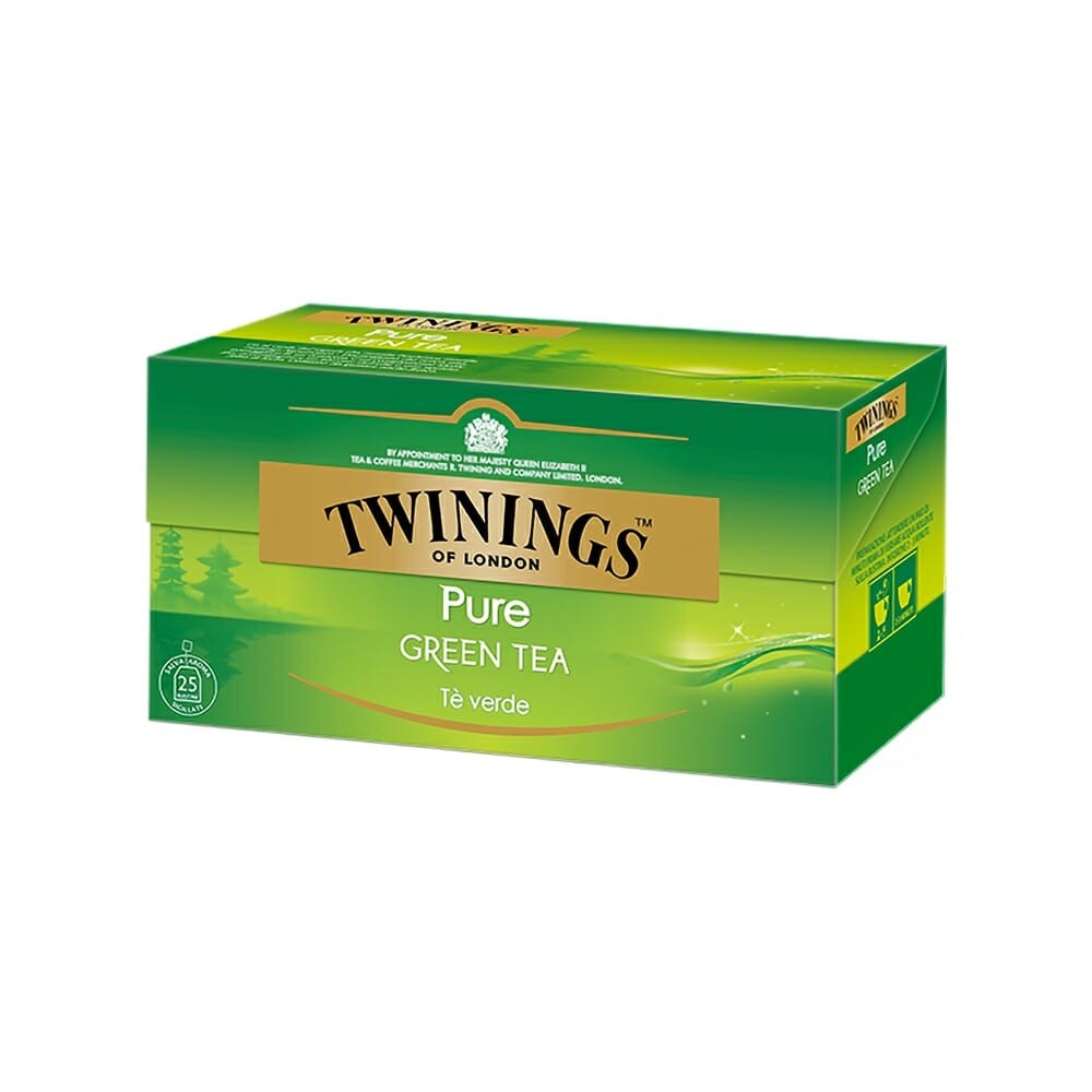 Twinings Green Tea + Mint Medium Strength Tea, 10x1.5g