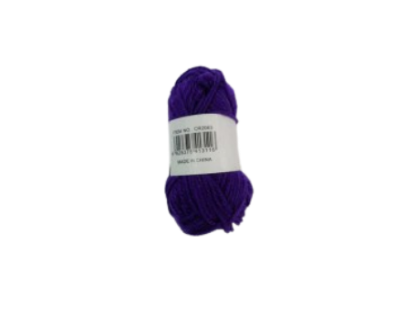 Violet spool of woolen thread