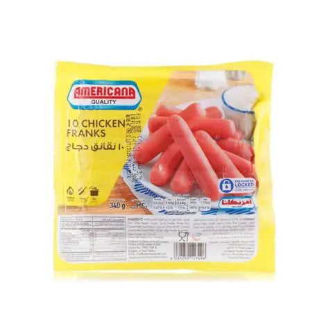 Americana Hot Chicken Franks 10pcs, 340g