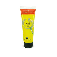 أنبوب ألوان أكريليك فابر كاستل أصفر، 120 مل